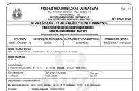 Alvará de funcionamento